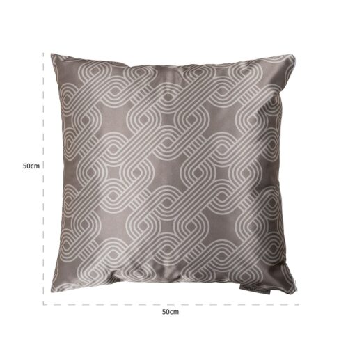 Kussen Mindy 50×50 (Monaco 23050 Chained Quadrant 75 – 0005 Cream)