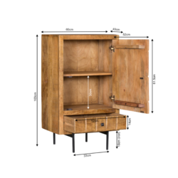 Kabinet kastje Brandy | 60 cm