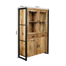 Vitrinekast Boaz | 115 cm
