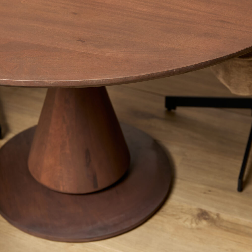 Eettafel Lima Walnut | 150 cm | Rond